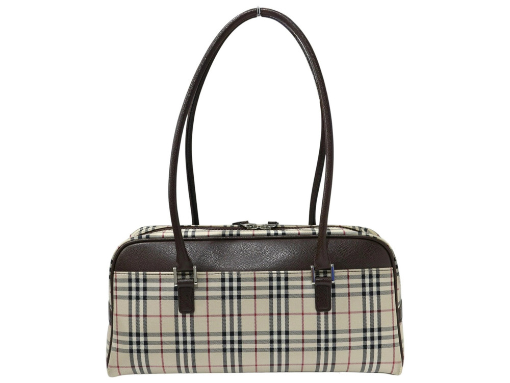 Burberry Check Handbag Nova Brown